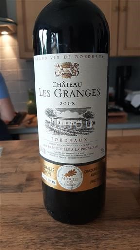 Burdeos Bordeaux Château Les Granges 2008