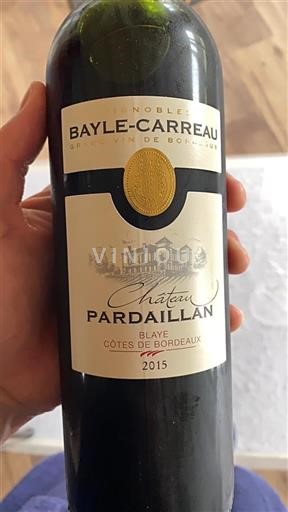Bordeaux Blaye-Côtes-de-Bordeaux Château Pardaillan 2015