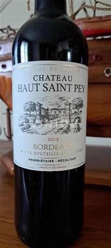 Bordeaux Château Haut Saint Pey 2012