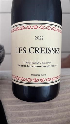 Languedoc Philippe Chesnelong Les Creisses 2022