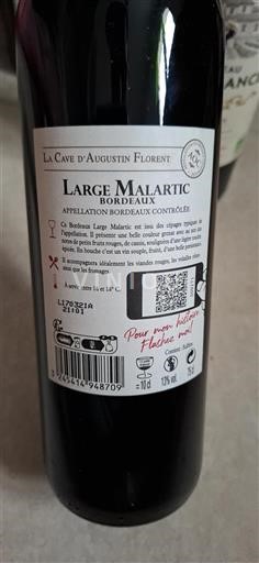 Bordeaux La Cave Augustin Florent Large Malartic 2020