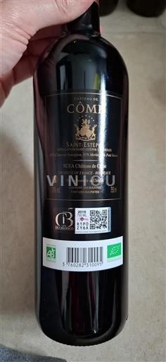 Bordeaux Saint-Estèphe Cru Bourgeois Château Côme 2019
