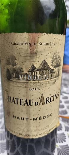 Bordeaux Haut-Médoc Cru Bourgeois Château Arcins 2012