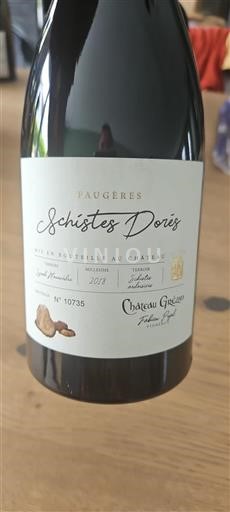 Languedoc Faugères Château Grézan Schistes Dorés 2018