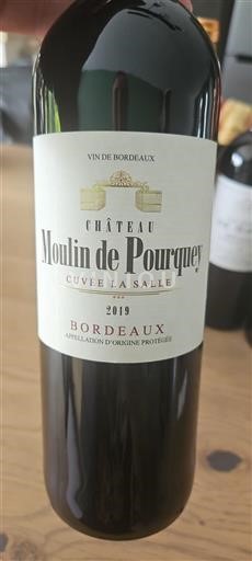 Bordeaux Château Moulin de Pourquey La Salle 2019