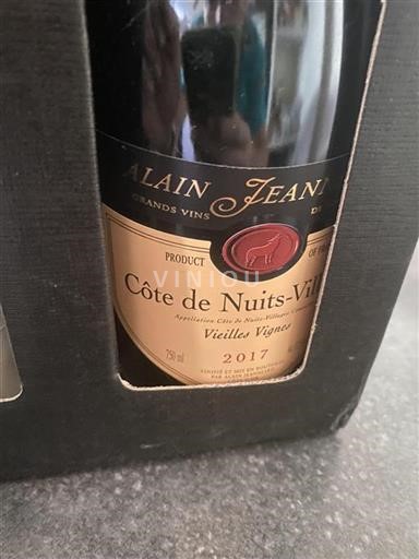 Burgund Côte de Nuits Villages Alain Jeanniard Vieilles Vignes 2017
