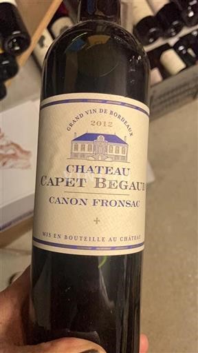 Bordeaux Canon-Fronsac Château Capet BeGaud 2012