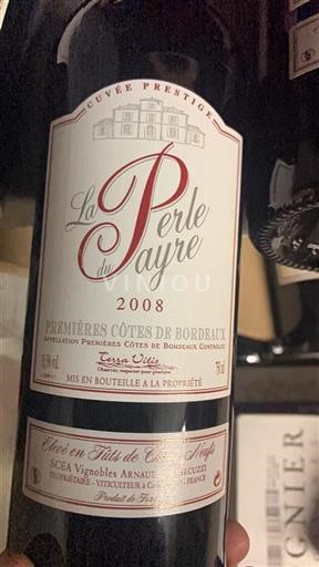 Bordeaux Premières-côtes-de-bordeaux Vignobles Arnaud & Marcuzzi Prestige 2008