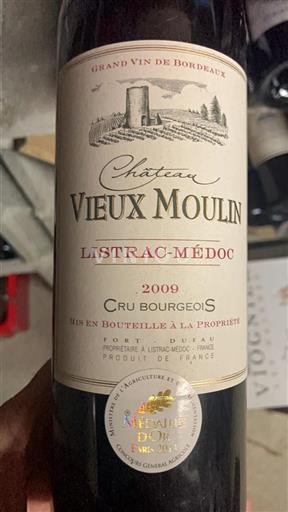 Bordeaux Listrac-Médoc Cru Bourgeois Vieux Moulin 2009