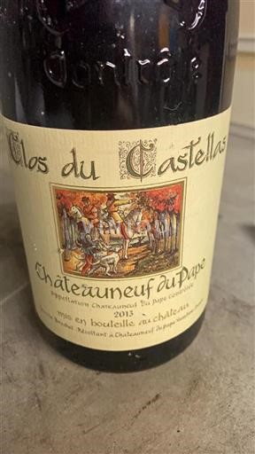 Vin Rouge sec Clos du Castellas 2013 France Vallée du Rhône Châteauneuf-du-pape