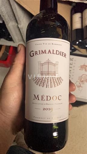 Bordeaux Médoc Grimaldier 2019