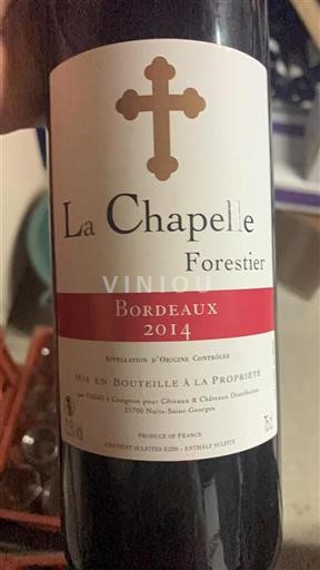 Bordeaux La Chapelle Forestier 2014