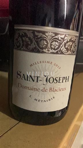 Rhônen laakso Saint-Joseph Domaine Blacieux 2013