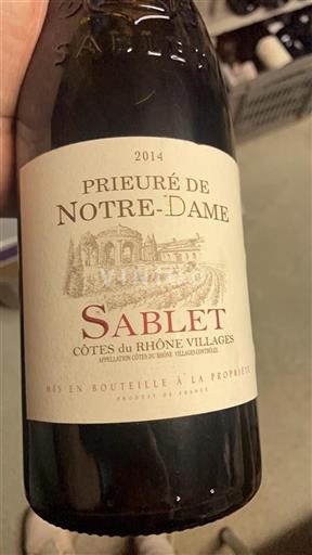 Vallée du Rhône Côtes-du-rhône-villages Prieuré de Notre-Dame Sablet 2014