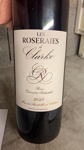 Bordeaux Listrac-Médoc Château Clarke Les Roseraies 2013