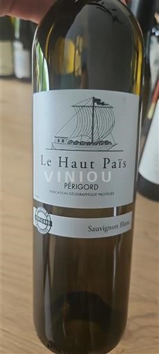 Akvitanien och Charentes Périgord Le Haut Païs Sauvignon Blanc Icke årgångsbetecknad