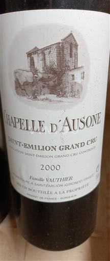 Bordeaux Saint-Émilion Grand Cru Chapelle Ausone 2000