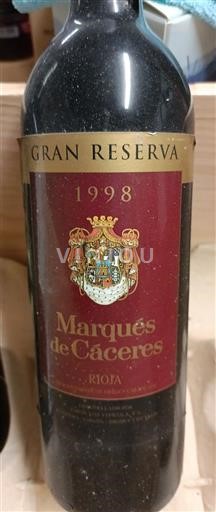 Rioja Marqués de Cáceres Gran Reserva 1998
