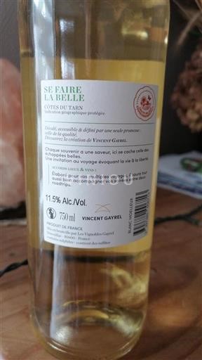 Sydvestfrankrig Côtes du Tarn Vincent Gayrel Se Faire La Belle Ikke årgangsbestemt