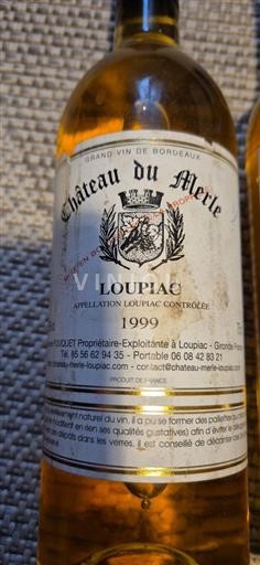 Burdeos Loupiac Château Merle 1999
