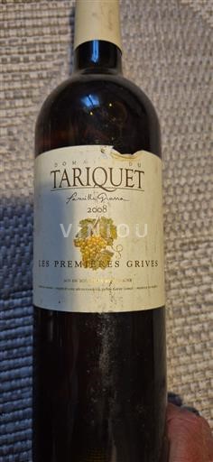 Sudoeste Côtes de Gascogne Domaine Tariquet Les Premières Grives 2008