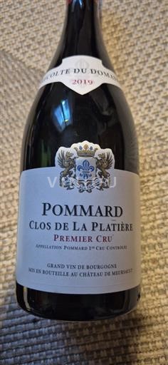 Borgogna Pommard Premier Cru Château Meursault Clos de La Plâtière 2019