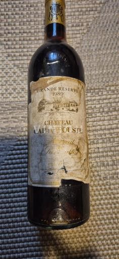 Vin Rouge sec Grande Réserve Château Cap de Fouste 1989 France Bordeaux