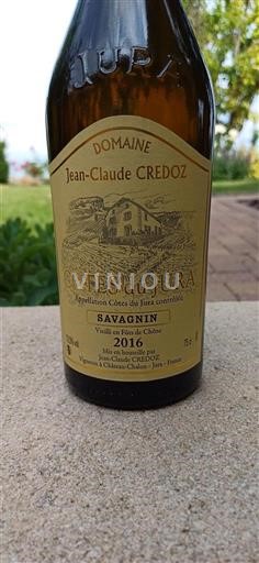 Jura Côtes-du-Jura Domaine Jean-Claude Credoz Savagnin 2016