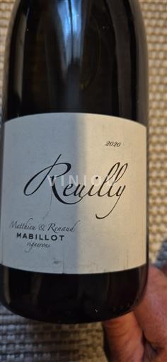 Vallée de la Loire Reuilly Domaine Mabillot 2020
