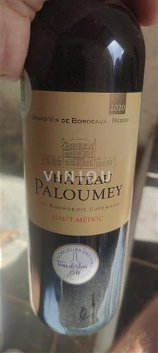 Burdeos Haut-Médoc Cru Bourgeois Supérieur Château Paloumey 2020