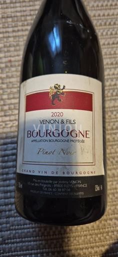 Bourgogne Venon & Fils Pinot Noir 2020