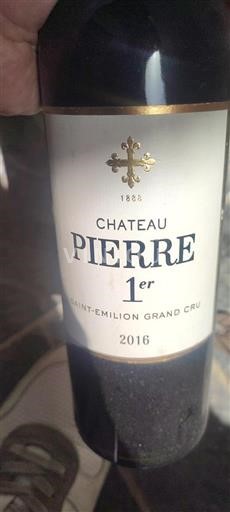 Bordeaux Saint-Émilion Grand Cru Grand Cru Château Pierre 2016