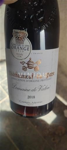 Rhône-dalen Châteauneuf-du-Pape Domaine Valori 2018