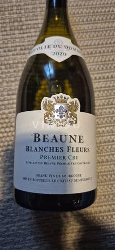 Vin Blanc sec Blanches Fleurs Château Meursault 2020 France Bourgogne Beaune Premier Cru