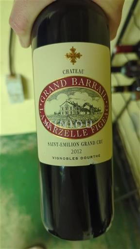 Bordeaux Saint-Émilion Grand Cru Grand Cru Château Grand Barrail Lamarzelle Figeac 2012