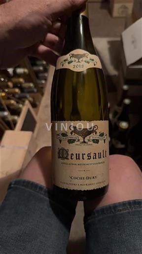 Vin Blanc sec Domaine Coche-Dury 2018 France Bourgogne Meursault