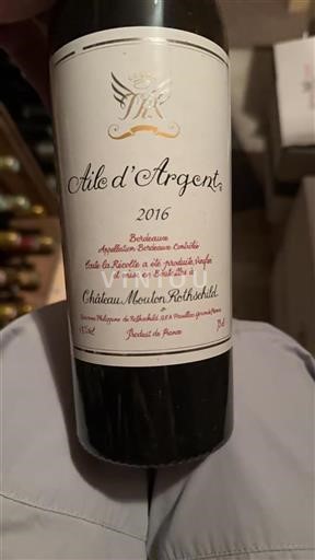 Bordeaux Château Mouton Rothschild Aile d'Argent 2016
