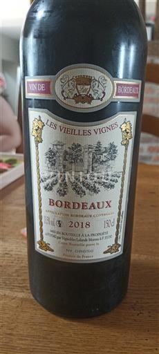 Bordeaux Vignobles Lalande Moreau Les Vieilles Vignes 2018