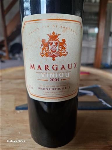 Bordeaux Margaux Lucien Lurton & Fils 2004