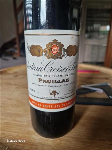 Bordeaux Pauillac Grand Cru Château Croizet-Bages 1989