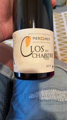 Vin Rouge sec Clos du Chapitre 2019 France Bourgogne Mercurey AOC