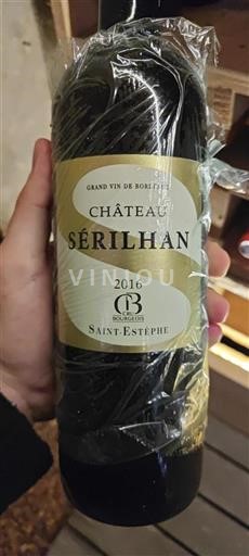 Bordeaux Saint-Estèphe Cru Bourgeois Château Sérilhan 2016