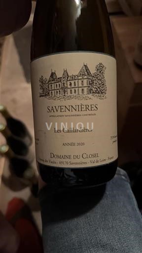 Valle della Loira Savennières Domaine Closel Les Caillardières 2020