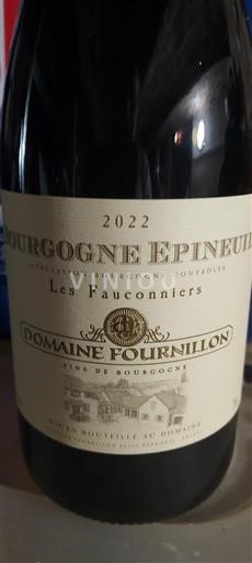 Bourgogne Bourgogne Epineuil Domaine Fournillon Les Fauconniers 2022