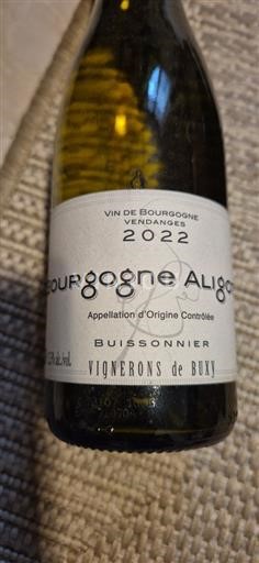 Vin Blanc sec Buissonnier Vignerons de Buxy 2022 France Bourgogne Bourgogne-aligoté