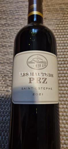 Bordeaux Saint-Estèphe Les Hauts de Pez 2021