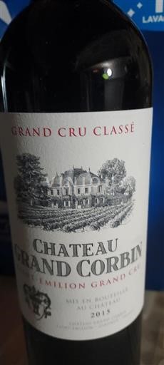Bordeaux Saint-Émilion Grand Cru Grand Cru Château Grand Corbin 2015