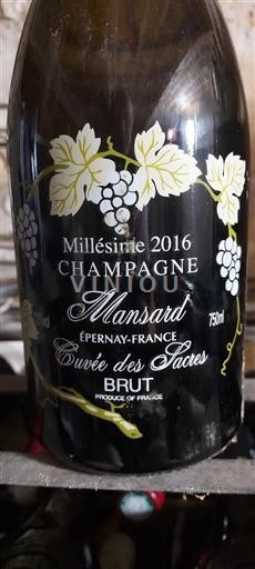 Champagne Mansard des Sacres 2016