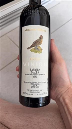 Piemont Barbera d'Alba Marziano Abbona Rinaldi 2021