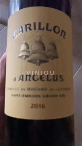 Bordeaux Saint-Émilion Grand Cru Carillon Angélus 2016